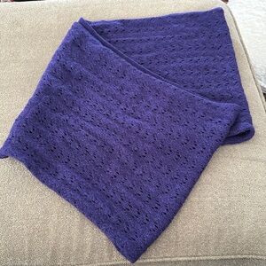 Celeste Wool & Cashmere Blend Purple Infinity Scarf (TD)
